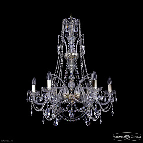 Хрустальная подвесная люстра Bohemia IVELE Crystal 1411/6/240/XL-83 G