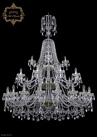 Большая хрустальная люстра Bohemia Art Classic 11.25.20+10+5.530.3d.XL-196.Gd.Sp