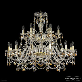 Большая хрустальная люстра Bohemia IVELE Crystal 1411/12+6/360/2d G K721