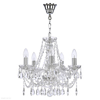 Хрустальная подвесная люстра Bohemia IVELE Crystal 107/5/141 Ni