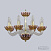 Хрустальная подвесная люстра Bohemia IVELE Crystal 1311/8/165 G Cl/Shampan/M-1F