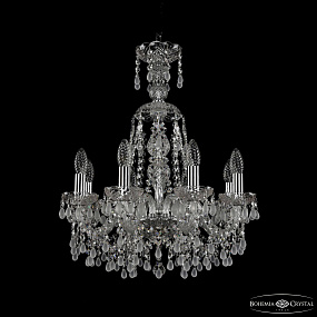Хрустальная подвесная люстра Bohemia IVELE Crystal 1410/8/160/XL-60 Ni V0300