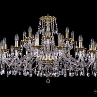 Хрустальная подвесная люстра Bohemia IVELE Crystal 1613/16+8/400/GB