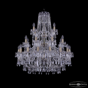 Большая хрустальная люстра Bohemia IVELE Crystal 1403/16+8+4/300/3d Pa