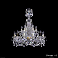 Большая хрустальная люстра Bohemia IVELE Crystal 1402/12+6/240/XL-77 G