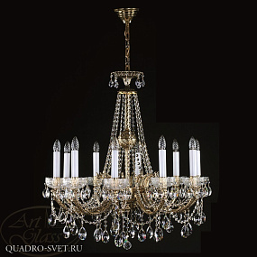 Люстра подвесная ARTGLASS CR 0006/10/20 BRASS ANTIQUE CE