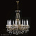 Люстра подвесная ARTGLASS CR 0006/10/20 BRASS ANTIQUE CE