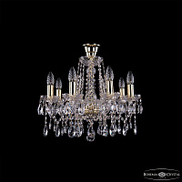 Хрустальная подвесная люстра Bohemia IVELE Crystal 1413/8/165/G/Tube