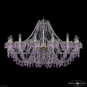 Большая хрустальная люстра Bohemia IVELE Crystal 1410/16/400 G V7010