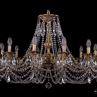 Литая подвесная люстра с хрусталем Bohemia IVELE Crystal 1702/12/335/C/FP