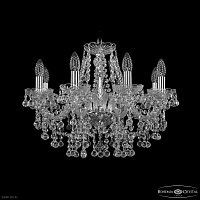 Хрустальная подвесная люстра Bohemia IVELE Crystal 1409/8/195 Ni