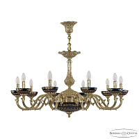 Подвесная люстра Bohemia Ivele Crystal Verona 72101P/10/300 G P Amber-Blue/H-1J