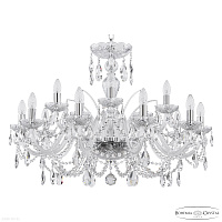 Хрустальная подвесная люстра Bohemia IVELE Crystal 105/10+5/300 Ni