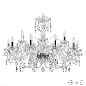 Хрустальная подвесная люстра Bohemia IVELE Crystal 105/10+5/300 Ni