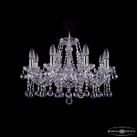 Хрустальная подвесная люстра Bohemia IVELE Crystal 1413/8/200/Ni/Balls