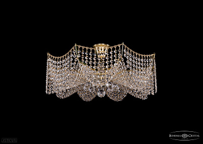 Хрустальная потолочная люстра Bohemia IVELE Crystal 7708/9/G