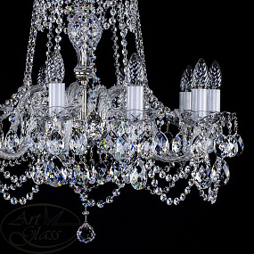 Люстра подвесная ARTGLASS DONATELA X. NICKEL