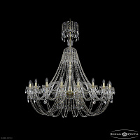 Большая хрустальная люстра Bohemia IVELE Crystal 1406/20/530/XL-160 G