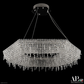 Большая хрустальная светодиодная люстра APL LED Sicilia SH506.0.80.B.Ni.4000