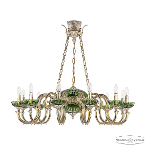 Подвесная люстра Bohemia Ivele Crystal Verona 72003P/12/300 GW P Clear-Green/H-1K Y8