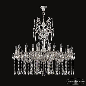 Большая хрустальная люстра Bohemia Ivele Crystal Florence 71107/24/365/XL A NW