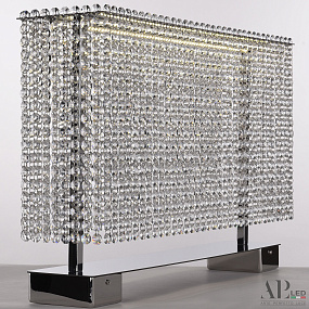 Хрустальная светодиодная настольная лампа APL LED Sicilia SH500.L1.60.A.Ni.4000