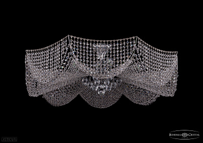 Хрустальная потолочная люстра Bohemia IVELE Crystal 7708/16/Ni