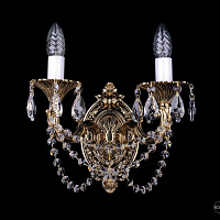 Бра литое с хрусталем Bohemia IVELE Crystal 1702B/2/175 C/GB