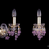 Бра хрустальное Bohemia IVELE Crystal 1410B/1/141G/V7010
