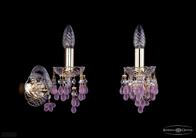 Бра хрустальное Bohemia IVELE Crystal 1410B/1/141G/V7010
