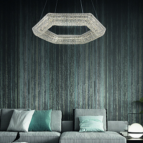 Хрустальная потолочная светодиодная люстра APL LED Rimini S506.0.60.A.4000