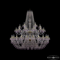 Большая хрустальная люстра Bohemia IVELE Crystal 1410/24+12+6/530/2d G V7010