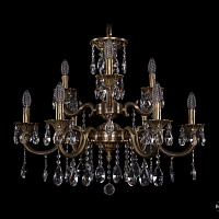 Литая подвесная люстра с хрусталем Bohemia IVELE Crystal 1722/6+3/265/A/FP