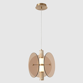 Подвесной светодиодный светильник Crystal Lux AMARILLO SP12W LED BRASS