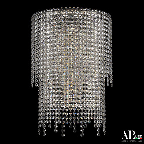Бра хрустальное светодиодное APL LED Sicilia SH500.B4.35-50.B.Ni.4000