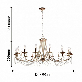 Большая люстра F-PROMO Plini 2591-18P