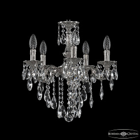 Подвесная хрустальная люстра Bohemia Ivele Crystal Verona 72101/5/125 B Ni