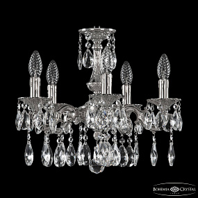 Подвесная хрустальная люстра Bohemia Ivele Crystal Verona 72101/5/125 A Ni