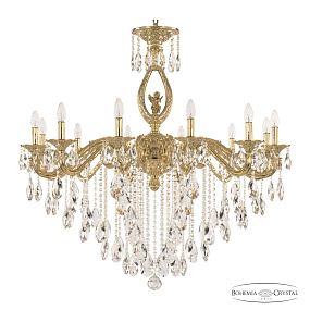Большая хрустальная люстра Bohemia Ivele Crystal Florence 71402/12/360 B G FA1B