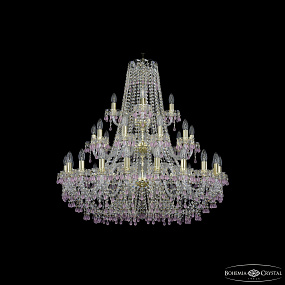 Большая хрустальная люстра Bohemia IVELE Crystal 1410/20+10+5/360/3d G V7010