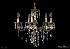 Литая подвесная люстра с хрусталем Bohemia IVELE Crystal 1701/5/181/B/GB