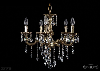Литая подвесная люстра с хрусталем Bohemia IVELE Crystal 1701/5/181/B/GB