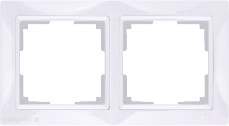 Рамка на 2 поста (белый, basic) Werkel WL03-Frame-02