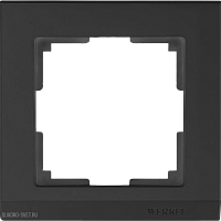 Рамка на 1 пост (черный) Werkel WL04-Frame-01-black