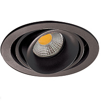 Встраиваемый светильник Donolux Lumme DL18615/01WW-R Shiny black/Black