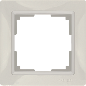 Рамка на 1 пост (слоновая кость, basic) Werkel WL03-Frame-01