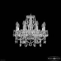 Хрустальная подвесная люстра Bohemia IVELE Crystal 1411/8/141 Ni