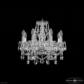 Хрустальная подвесная люстра Bohemia IVELE Crystal 1411/8/141 Ni
