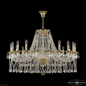Большая хрустальная люстра Bohemia IVELE Crystal 16213/20/400 G