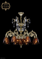 Хрустальная подвесная люстра Bohemia Art Classic 31.24.8.KR175SP.250IT.G.Sp.Amber.1B